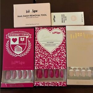 Red Aspen Nail Dashes Set